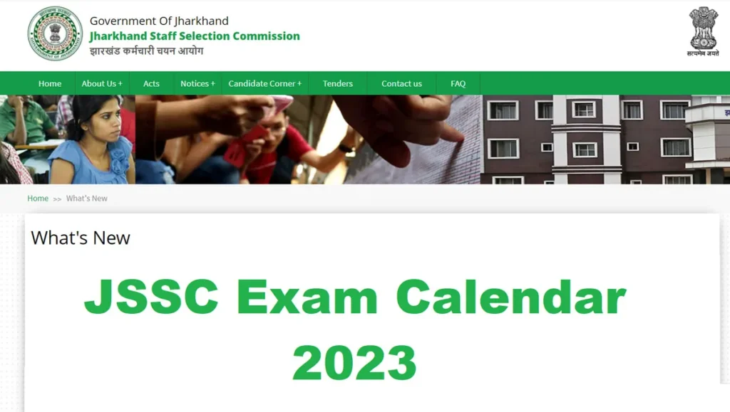 JSSC Exam Calendar 2023 new update